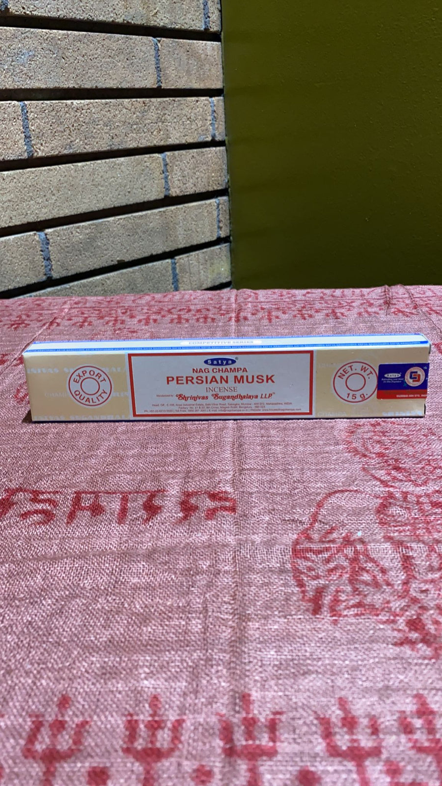Satya Persian Musk Stick Incense - 15 Gram Pack