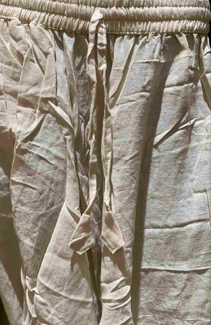 Cotton Harem Pants - Solid Color