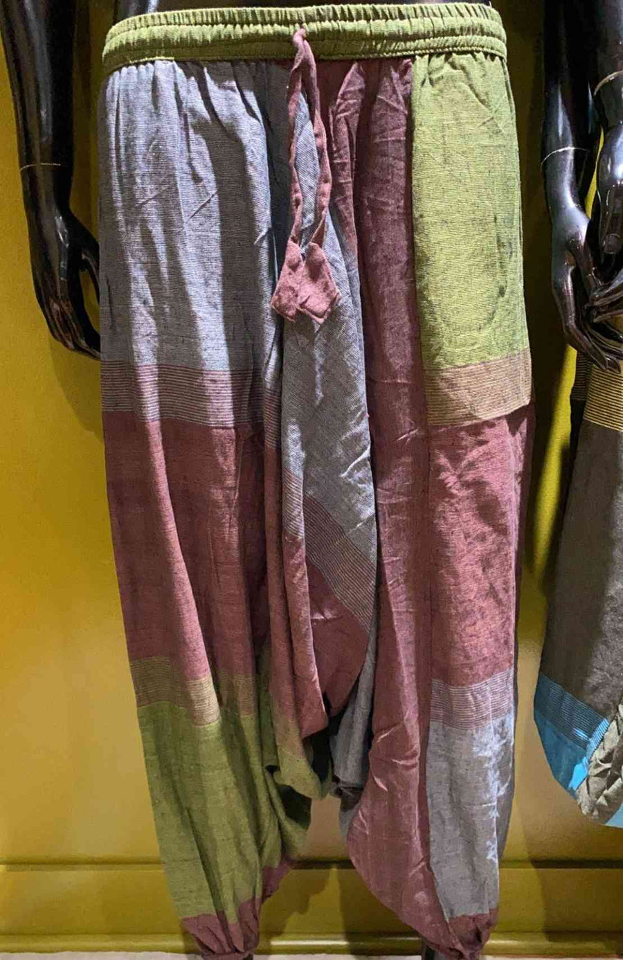 Cotton Harem Pants - Tri-Color