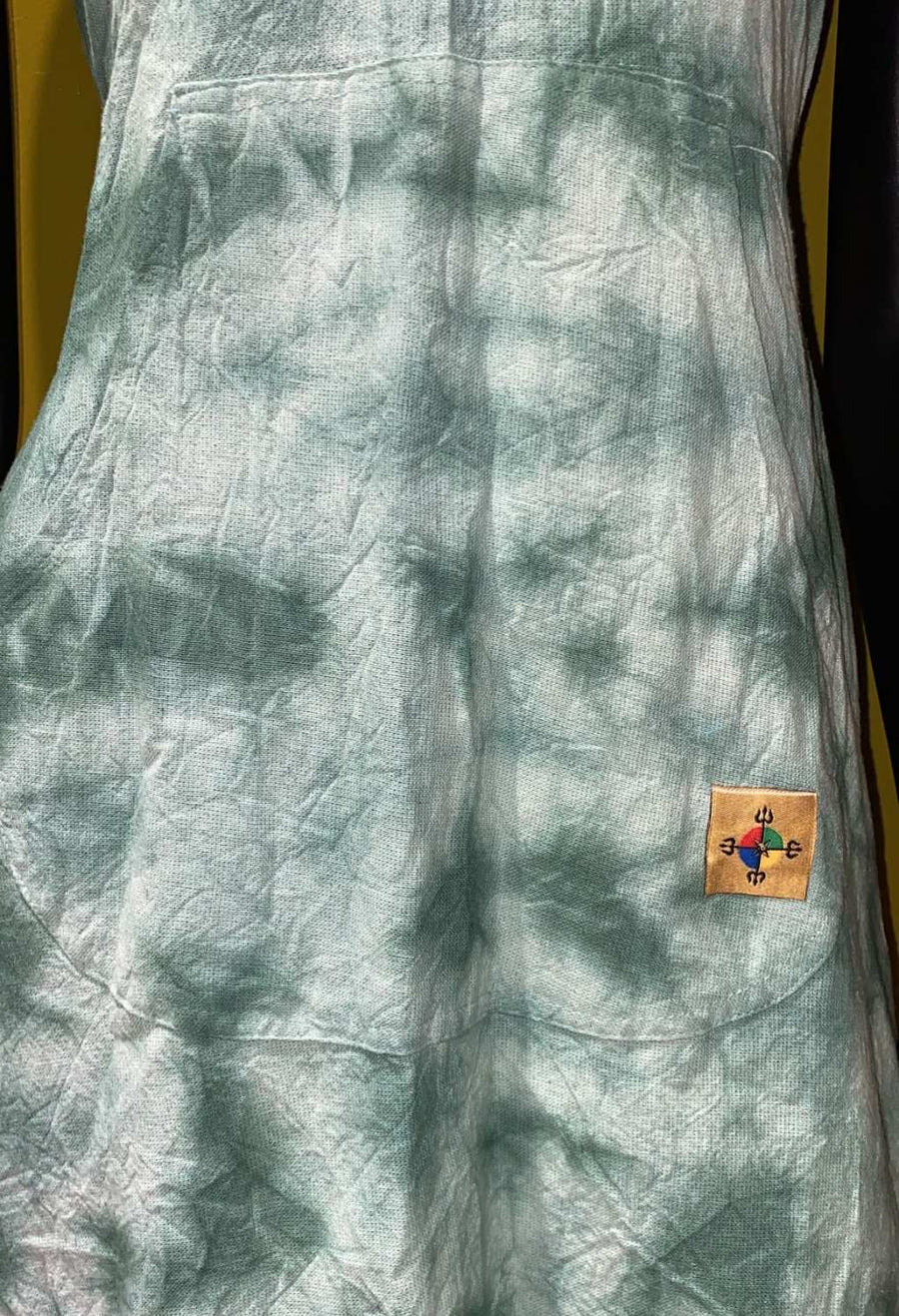Cotton Front Pocket Hoodie Dress - Tie Dye
