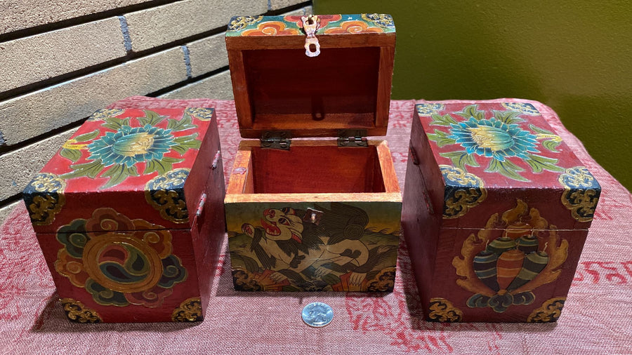 Wooden Painted Toy Boxes