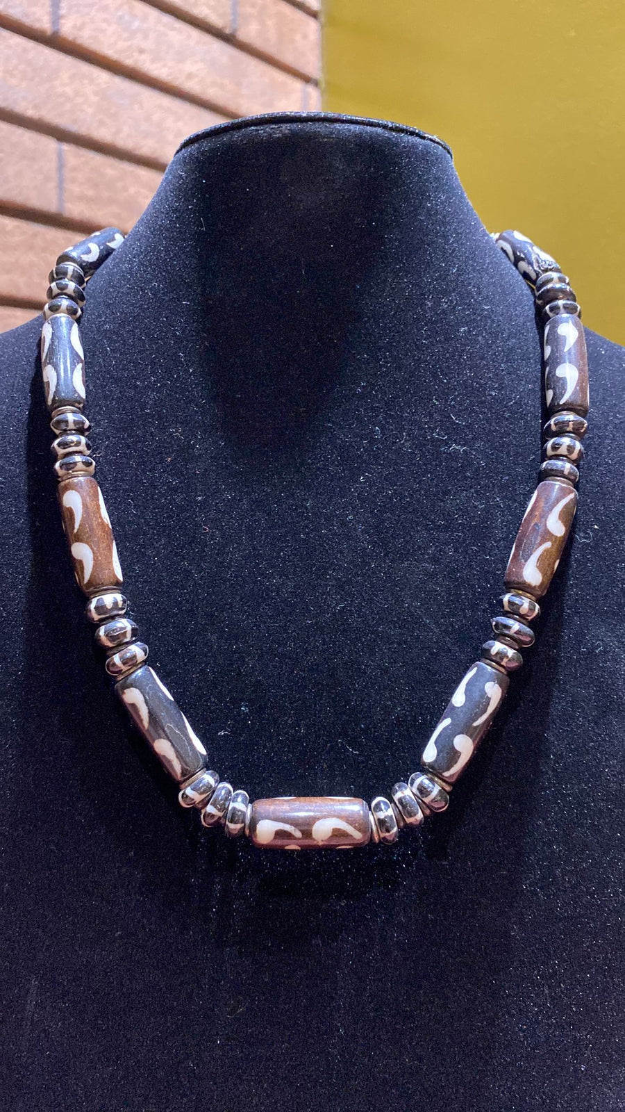bone bead necklace