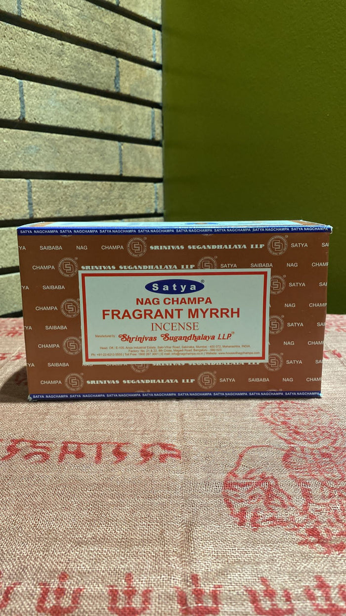Satya Fragrant Myrrh Stick Incense - 15 Gram Pack