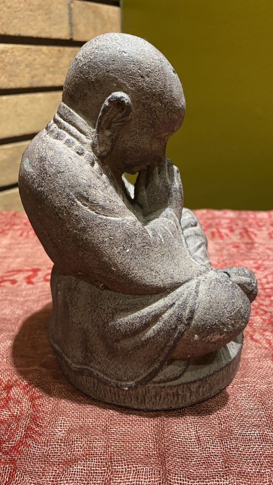 Praying Monk Statue