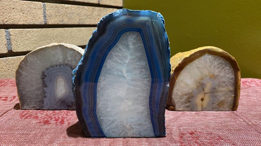 Agate Candle Holder