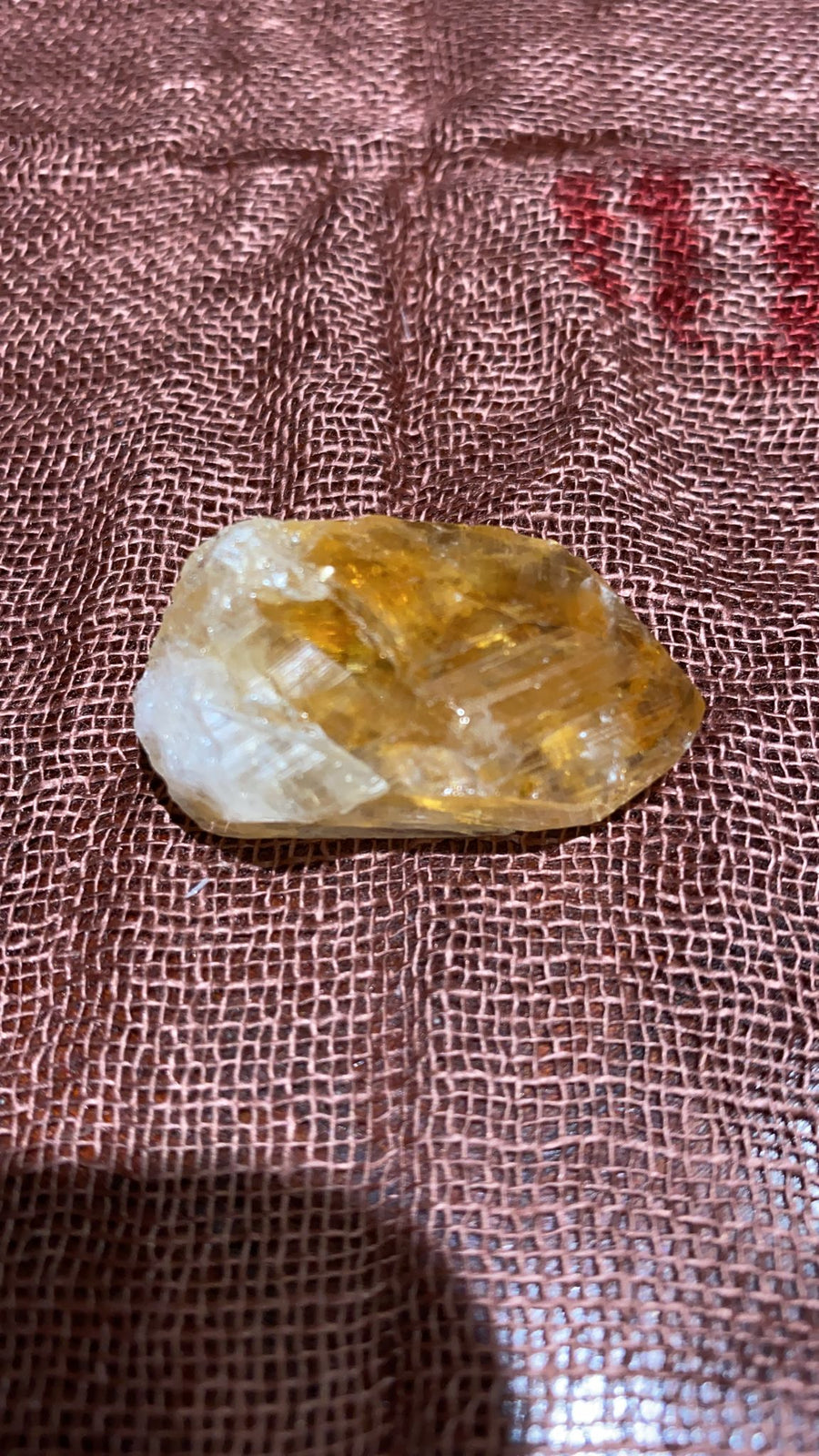 small citrine stone
