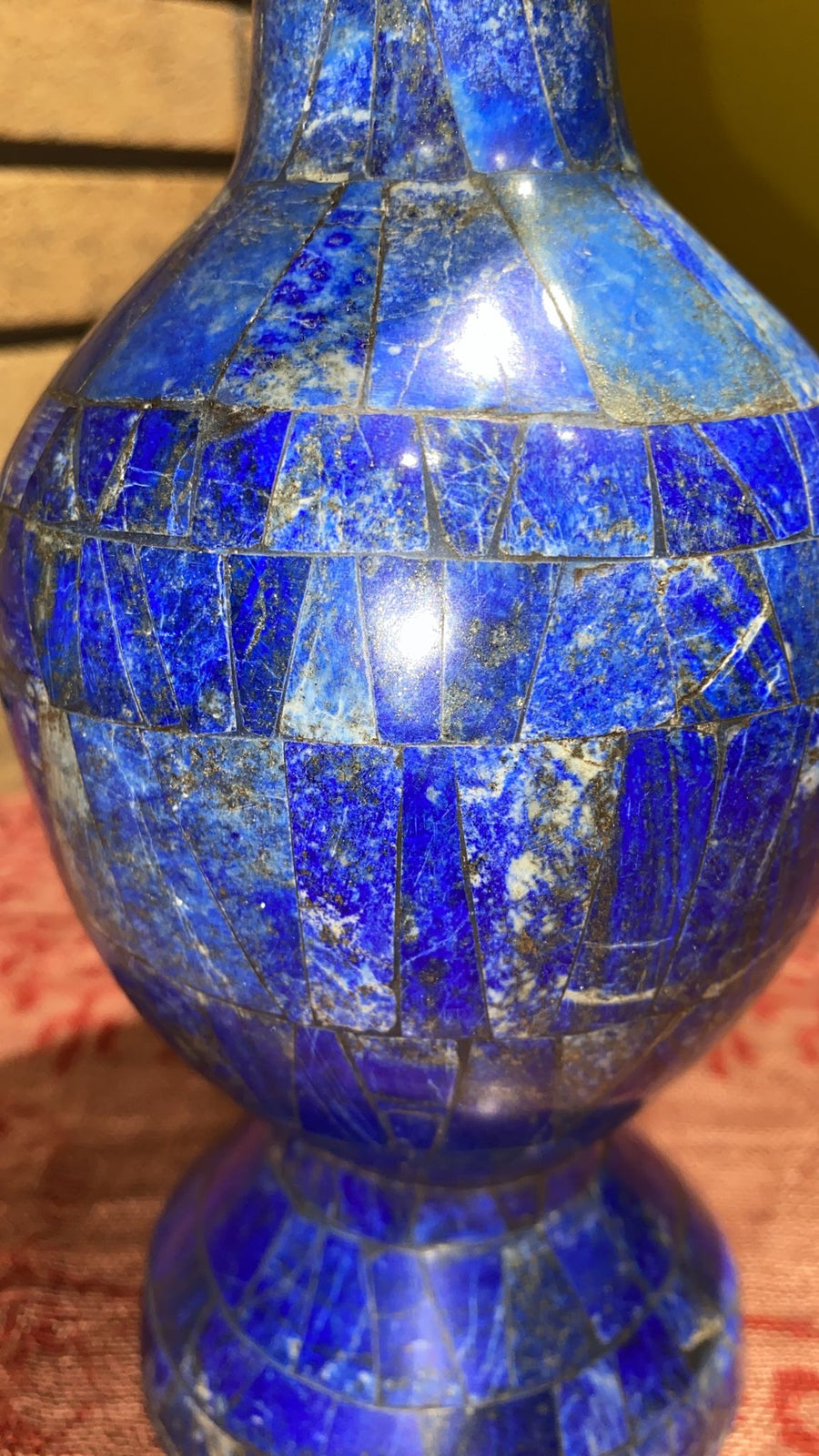 Lapis Lazuli Mosaic Inlay Vase