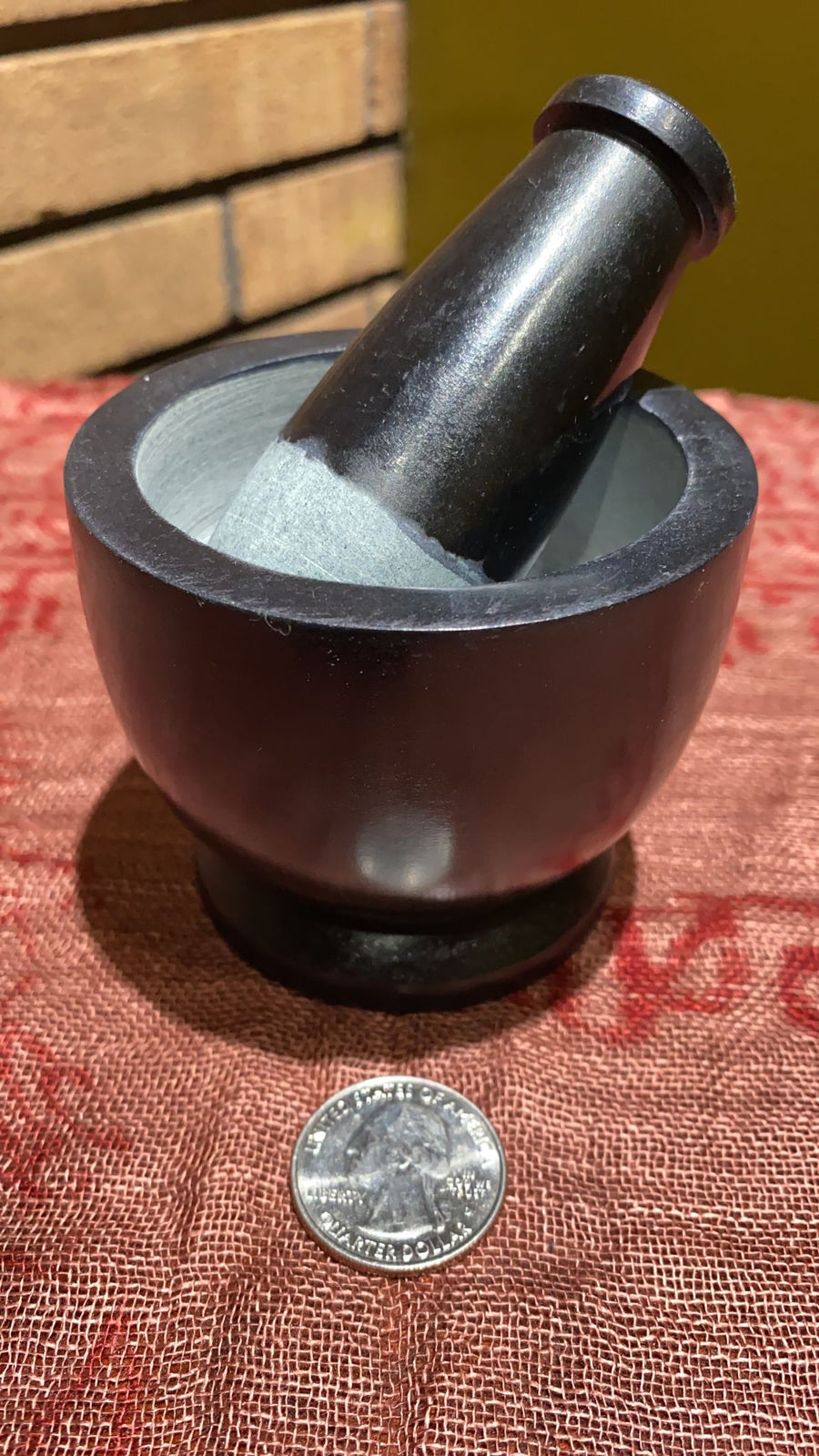 small mortar and pestle