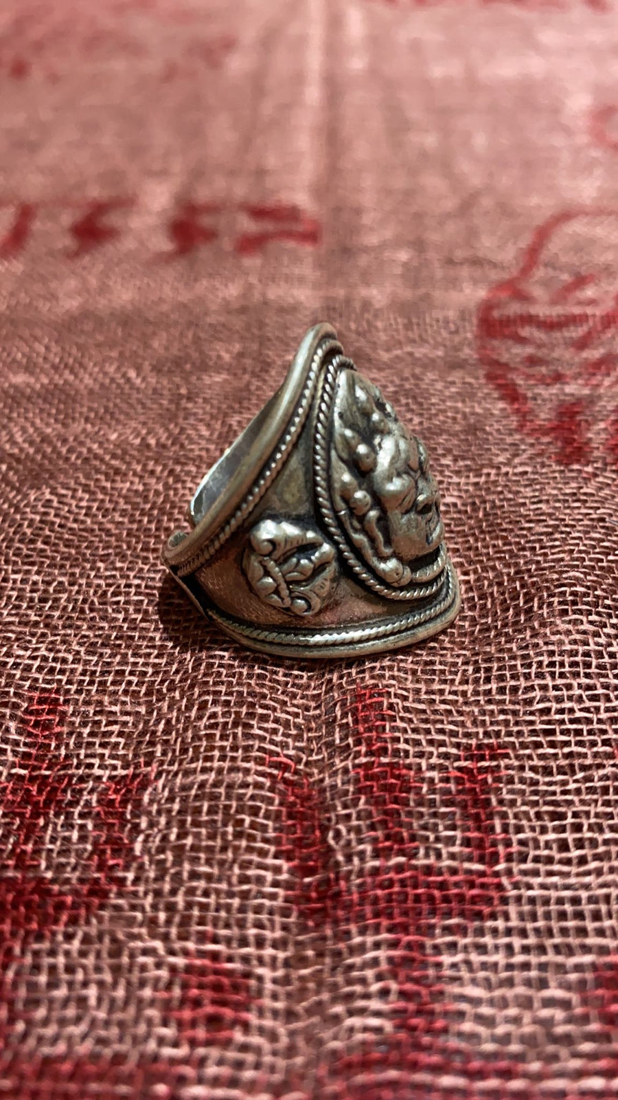 silver bhairava ring