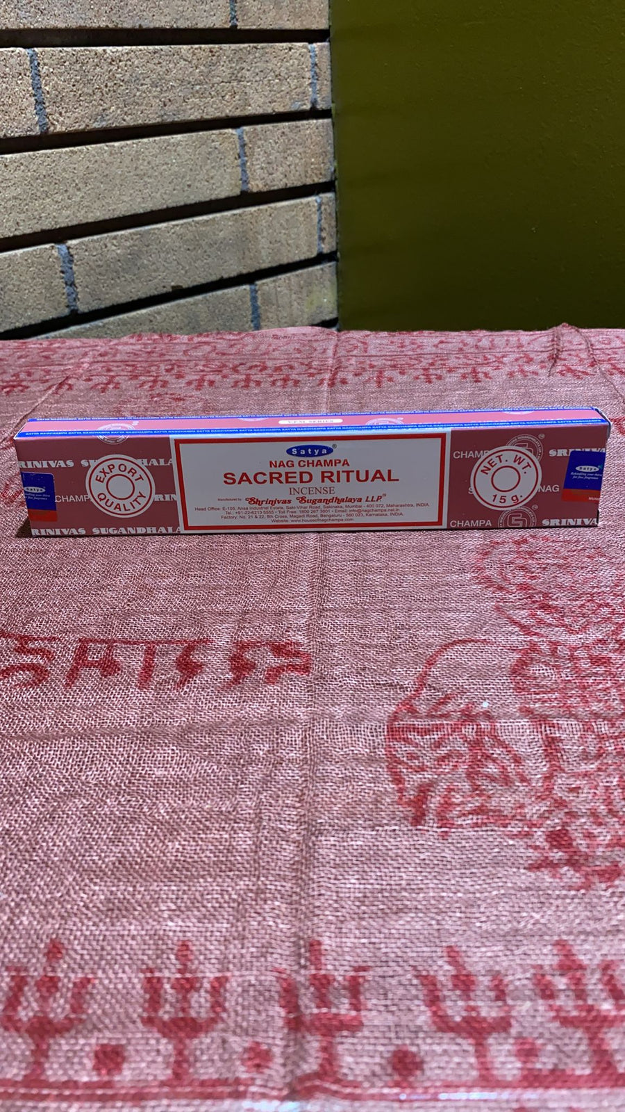 Sacred Ritual Stick Incense - 15 Gram Pack