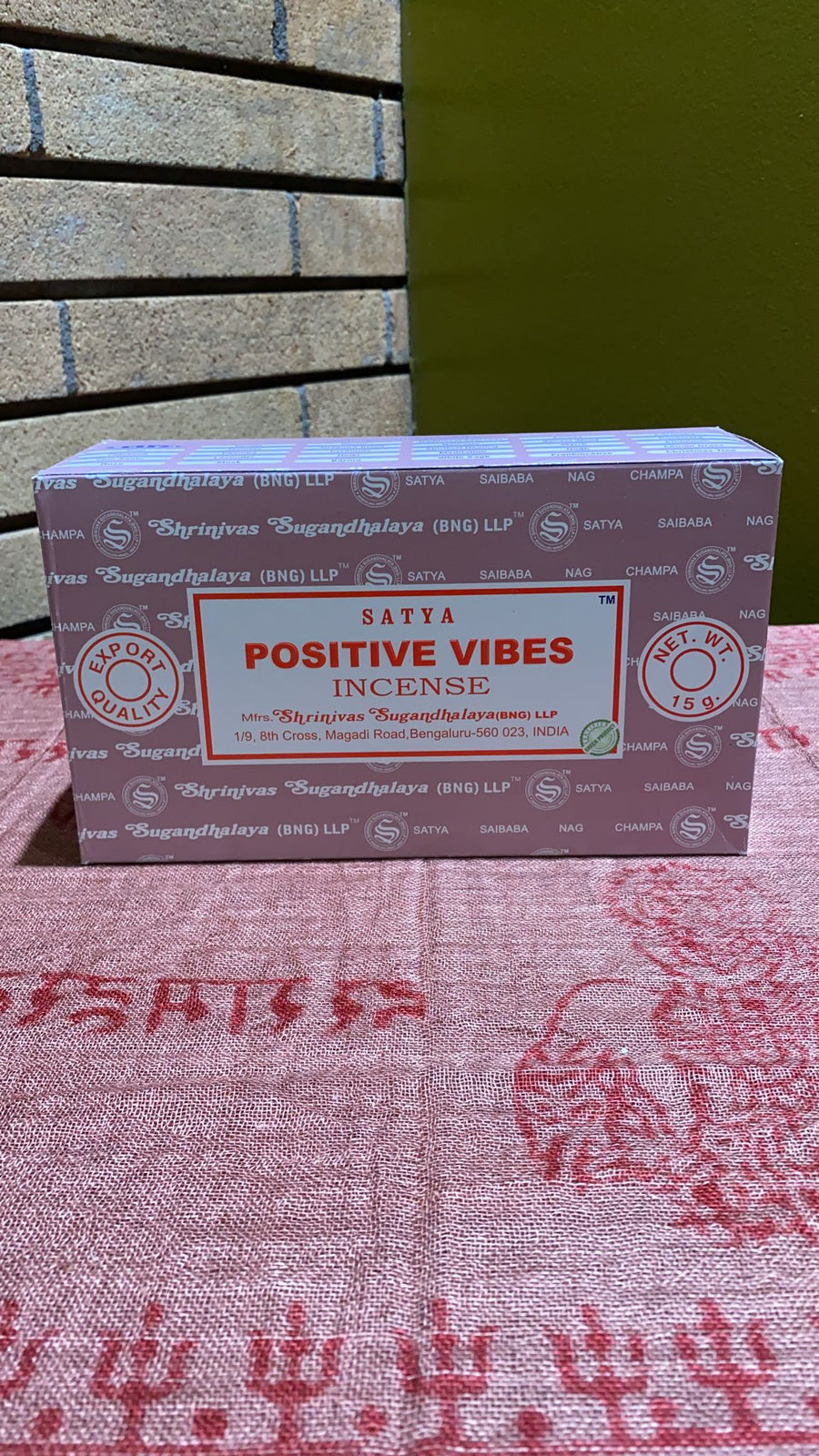 positive vibes incense