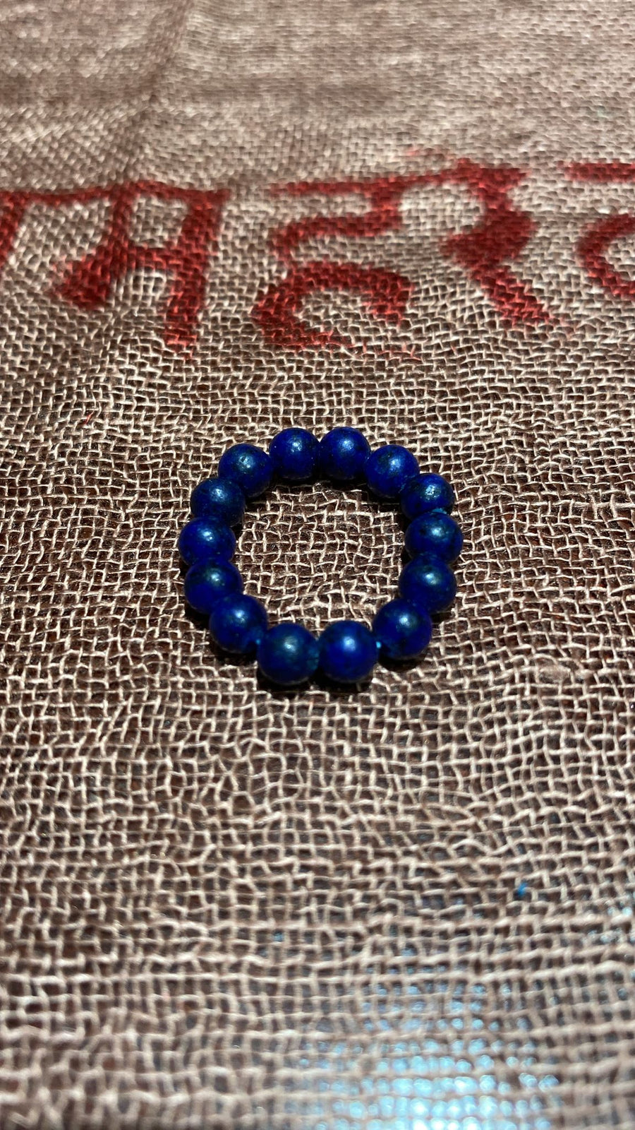 raw lapis lazuli ring