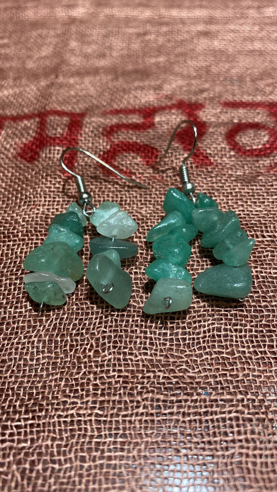green aventurine earrings