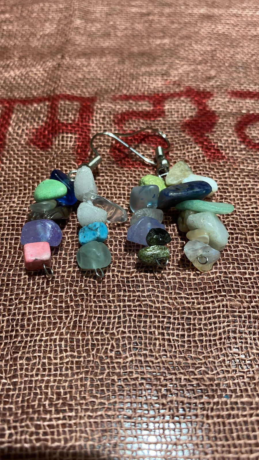 mixed stone earrings