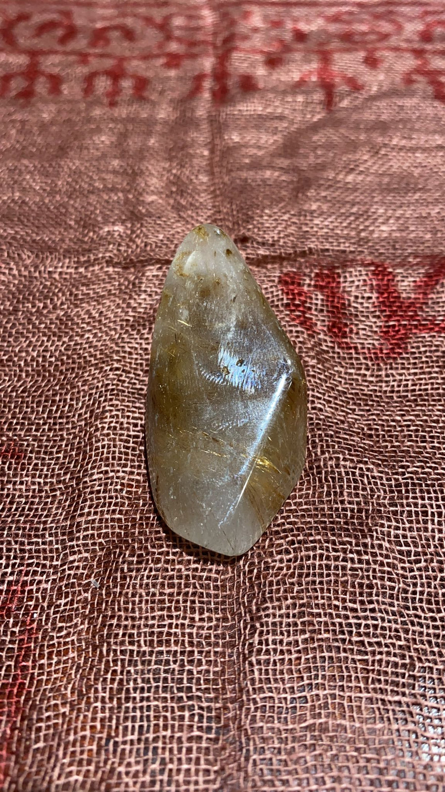 rutilated quartz crystal