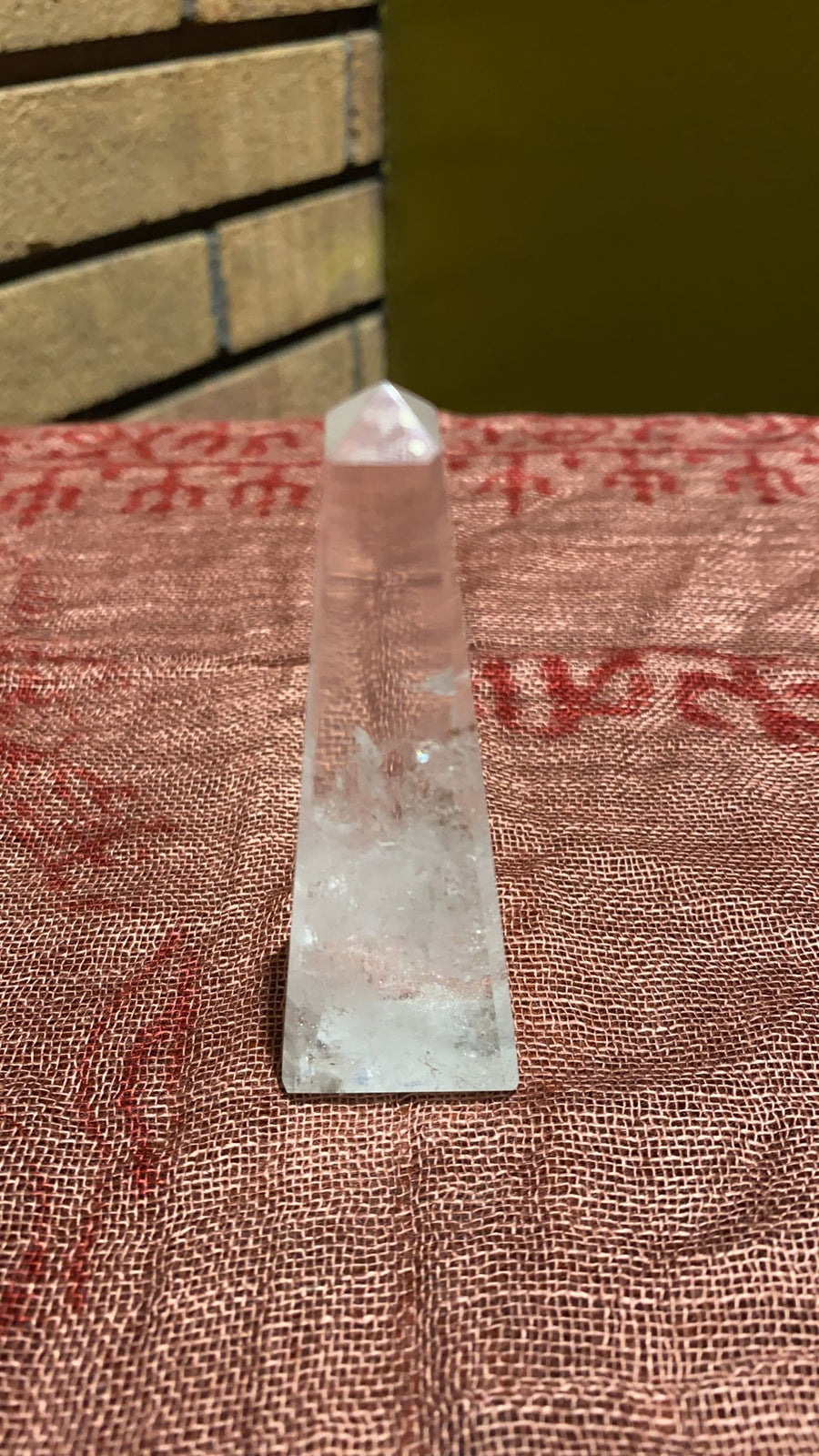 crystal quartz obelisk