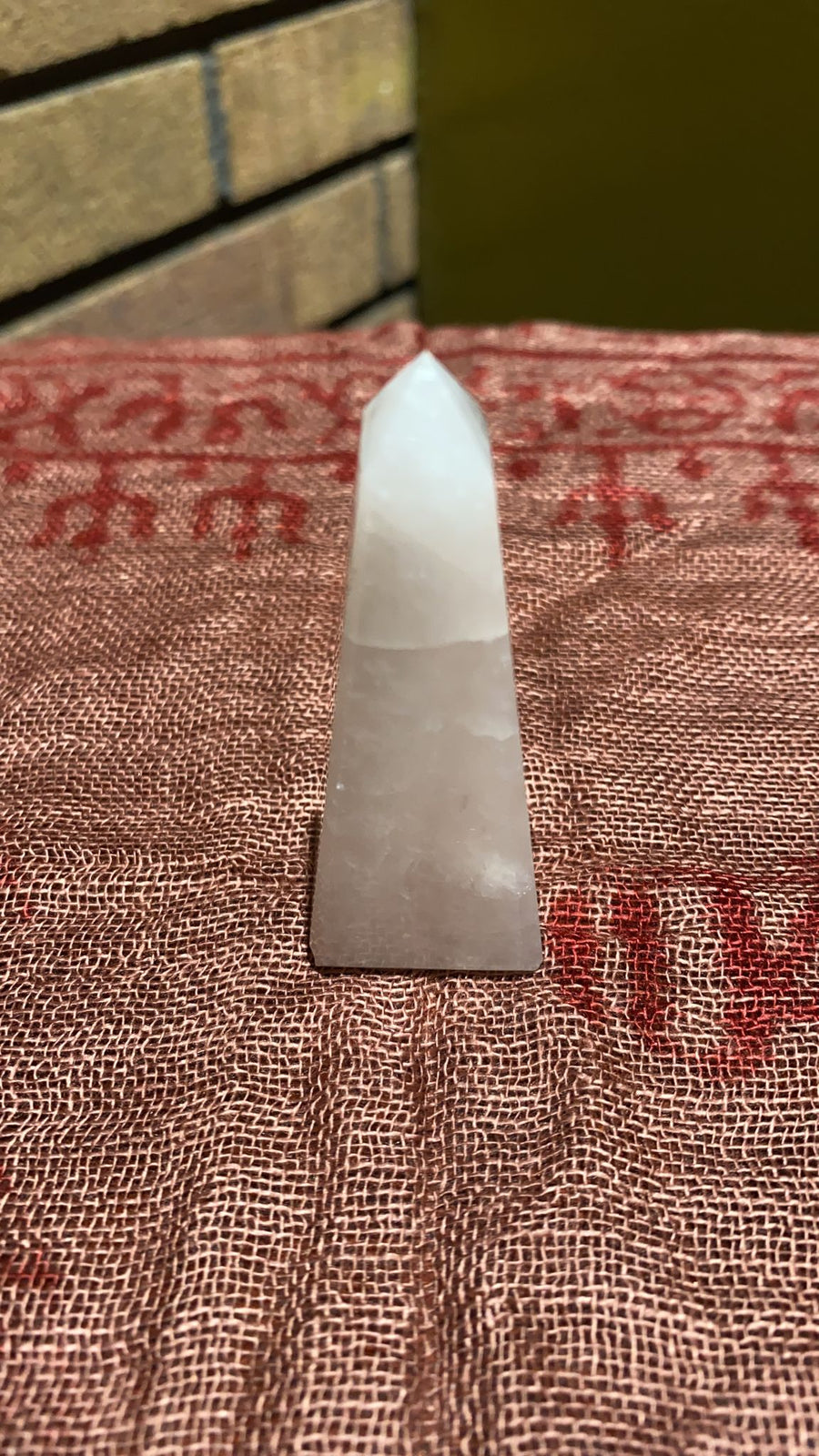 rose quartz obelisk