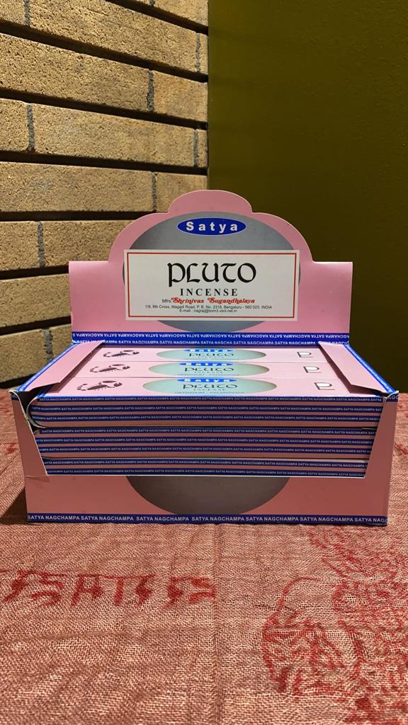 Satya Pluto Incense - 15 Gram Pack (12 Packs Per Box)