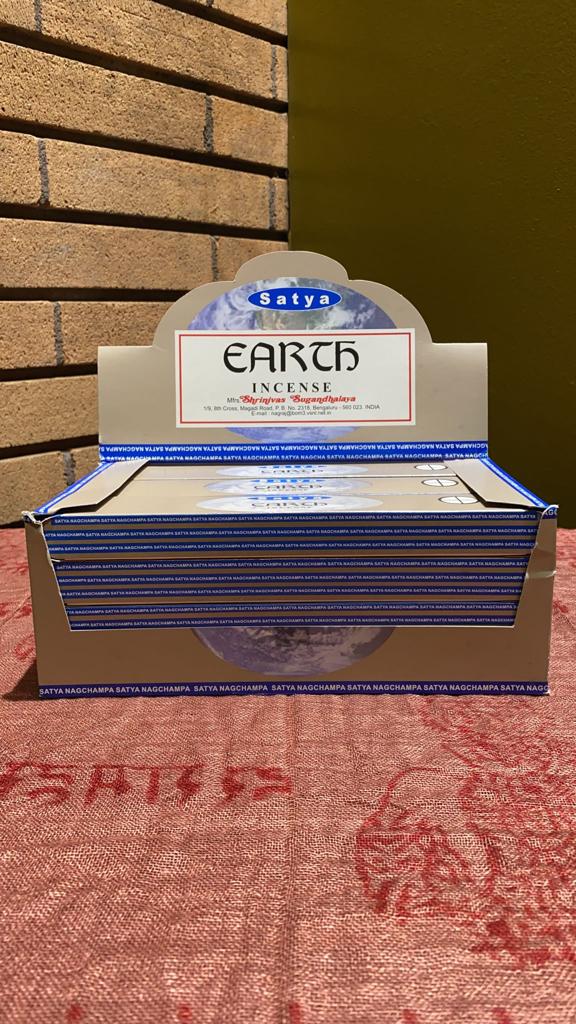 Satya Earth Incense - 15 Gram Pack (12 Packs Per Box)