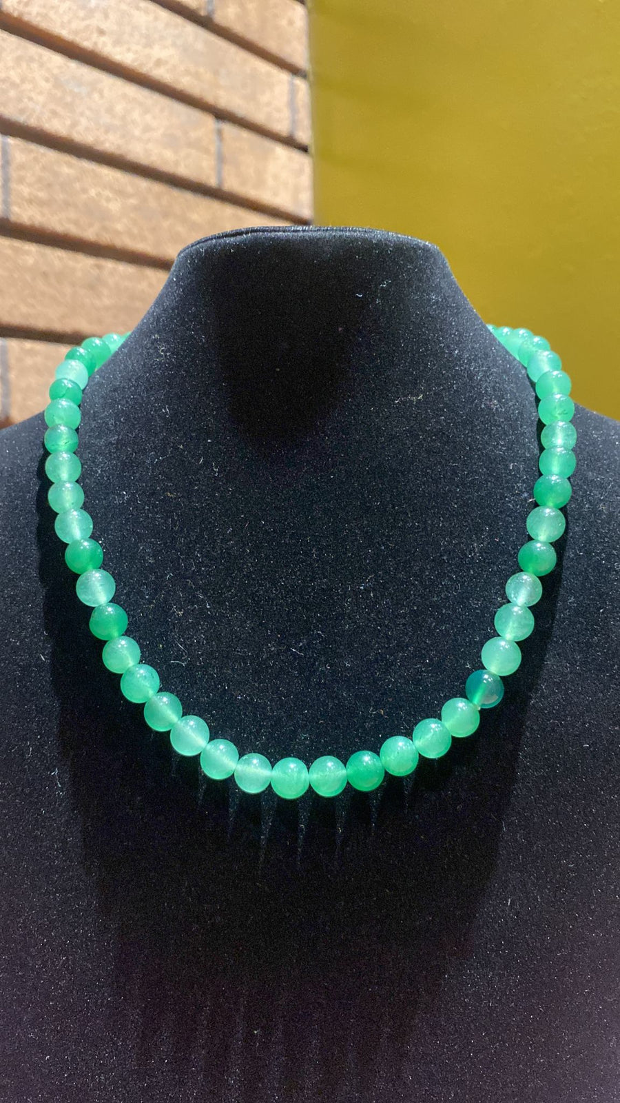 light green jade necklace