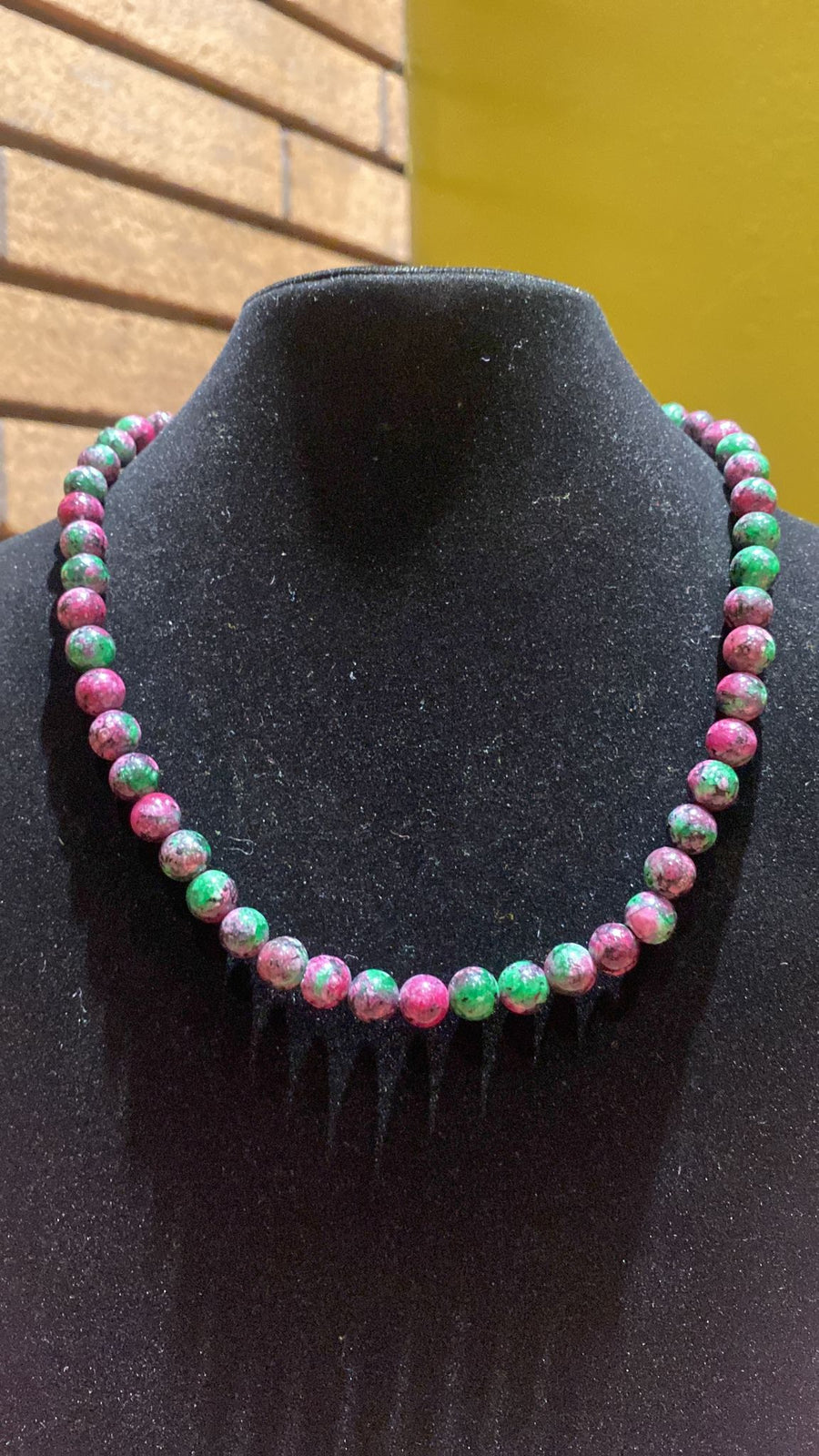 ruby zoisite necklace