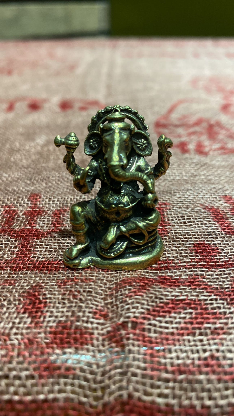 brass ganesh idol small