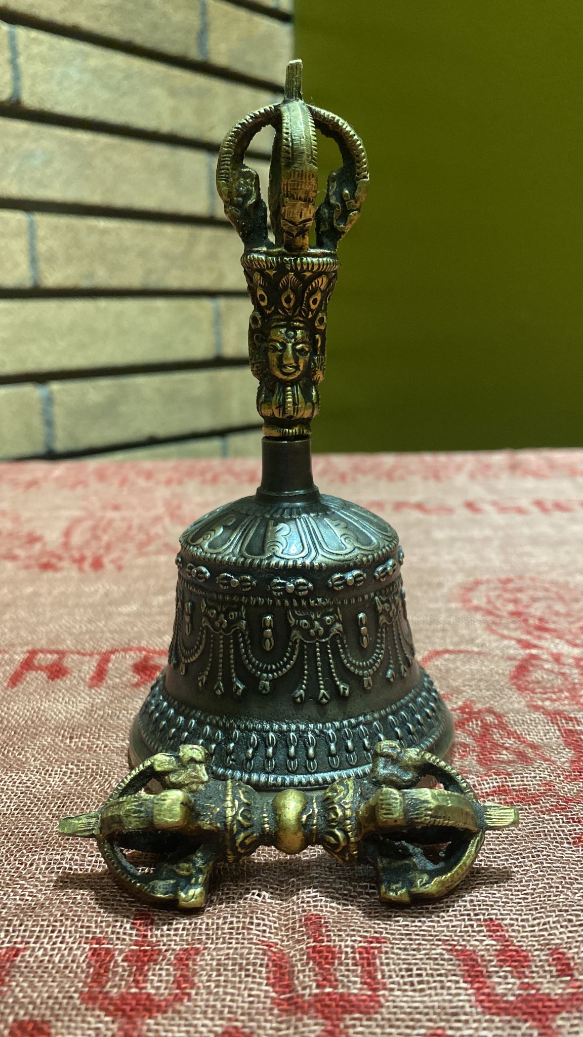 Xl Buddhist Spiritual Tibet Bell And Dorje