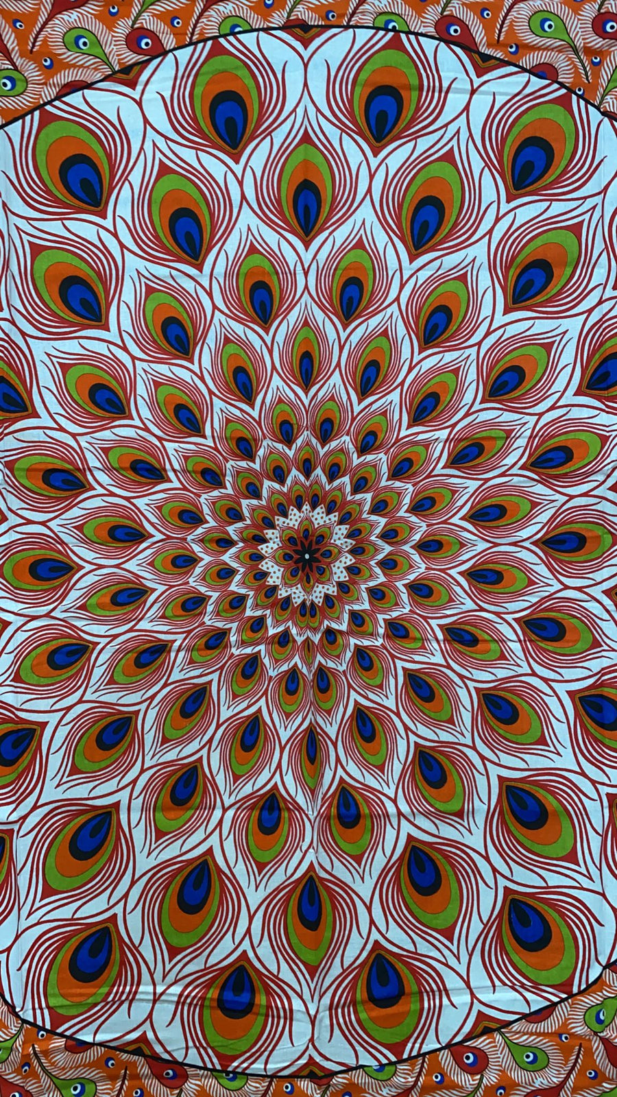 buy Peacock Feather Mandala Tapestry near me