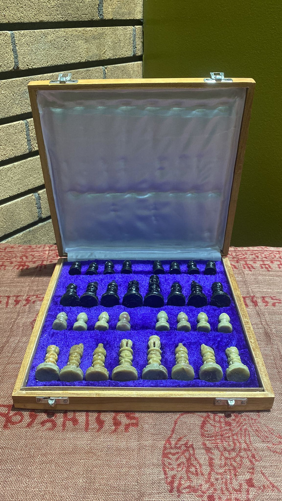 buy Carved Soapstone Chess Set