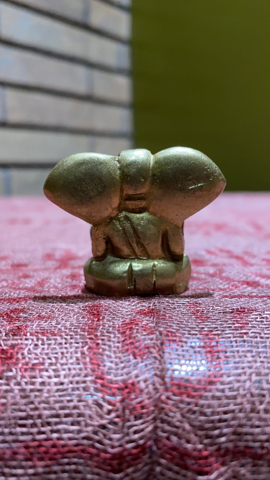 Brass Abhaya Mudra Ganesh Statue - Extra Small