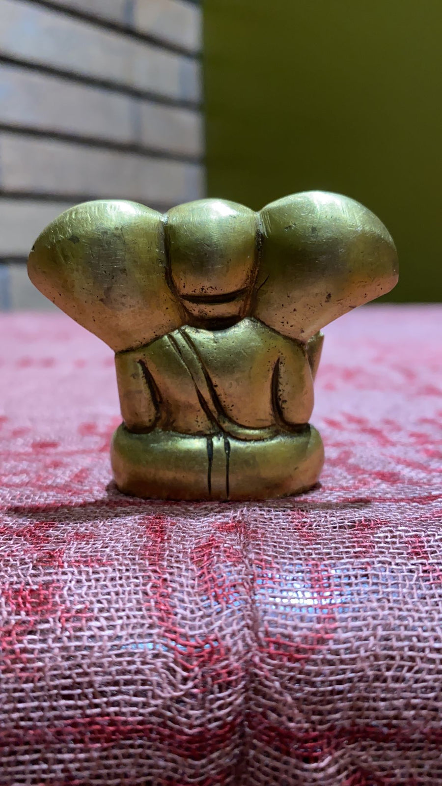 Brass Abhaya Mudra Ganesh Statue - Small