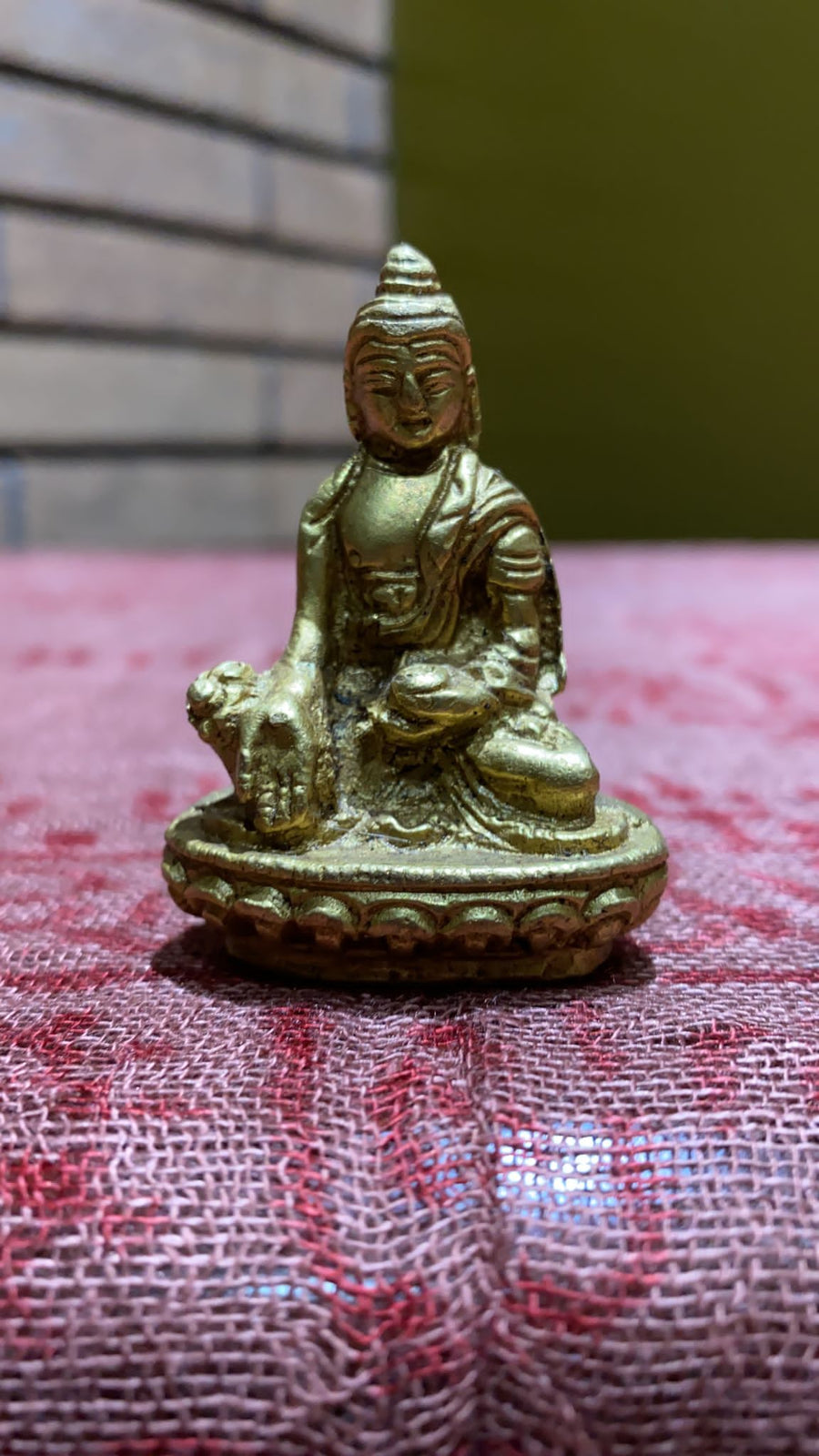 buddha brass idol