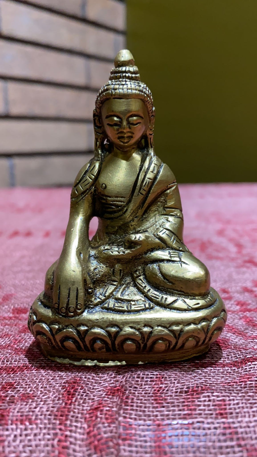 gautam buddha brass statue