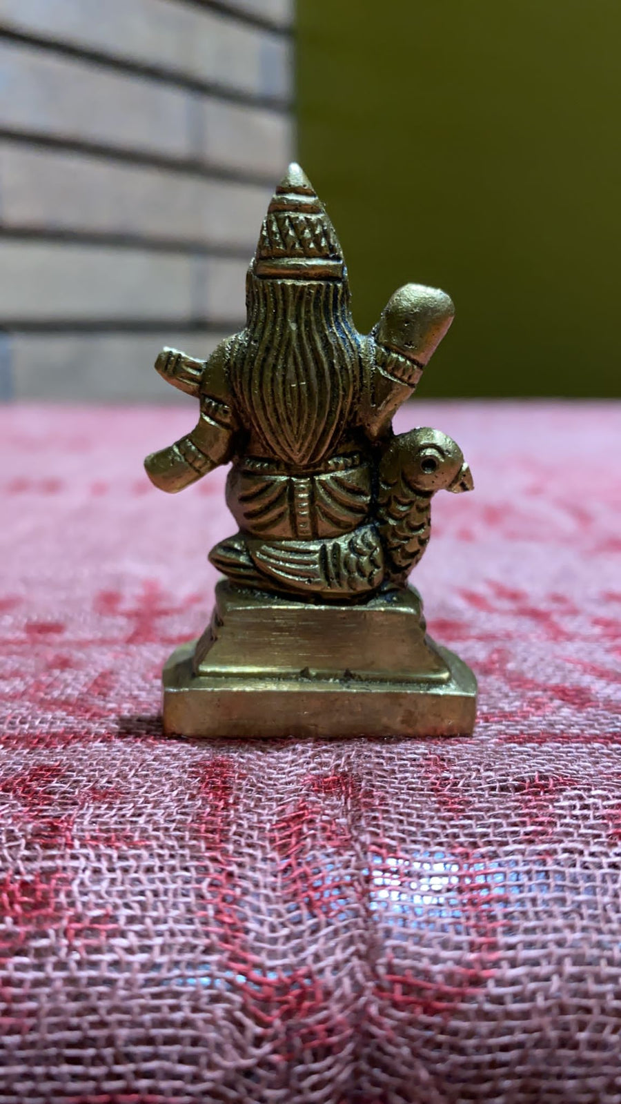Brass Saraswati Statue - Extra Small