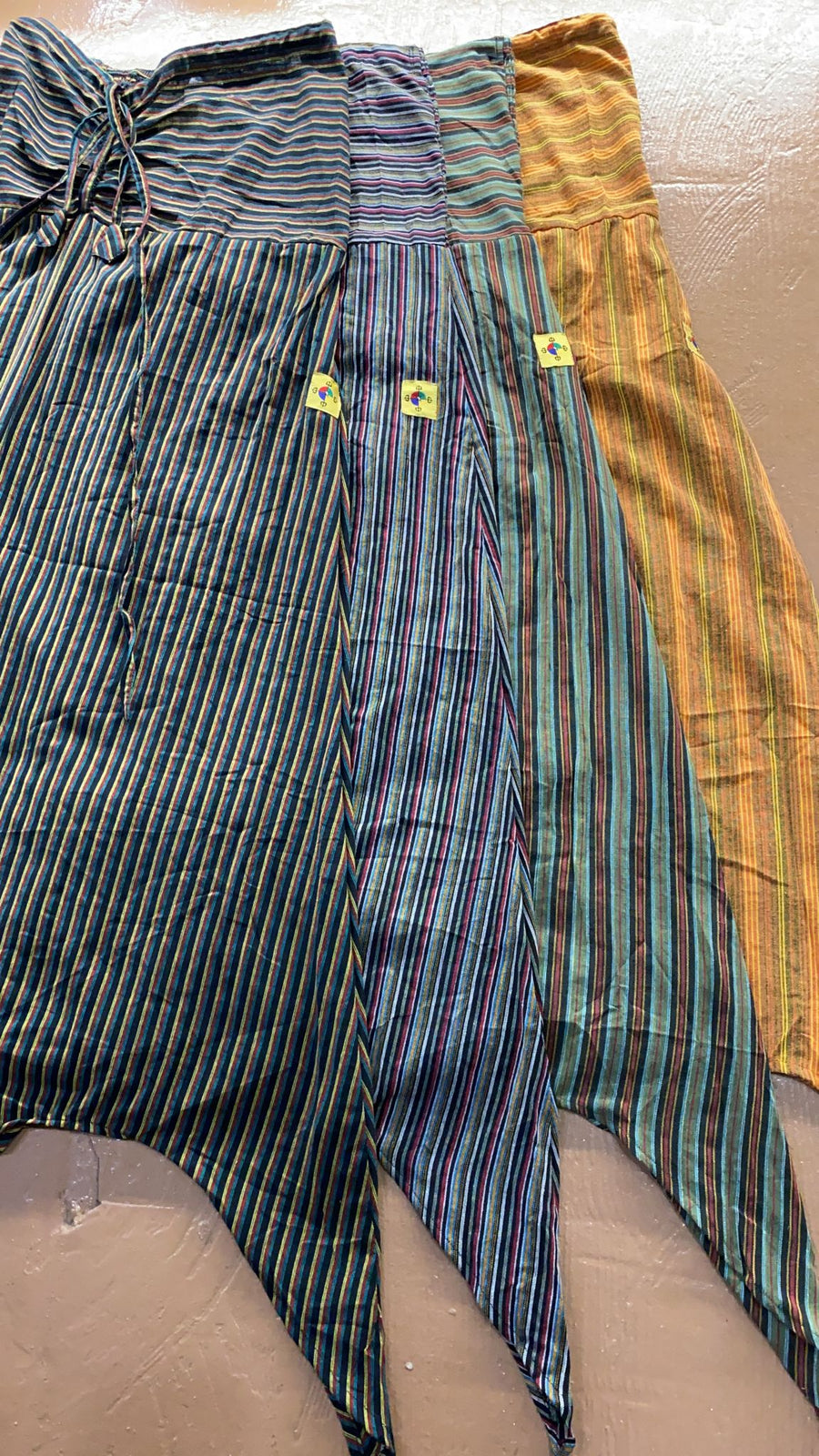 Cotton Full-Length Pixie Dress - Stripes