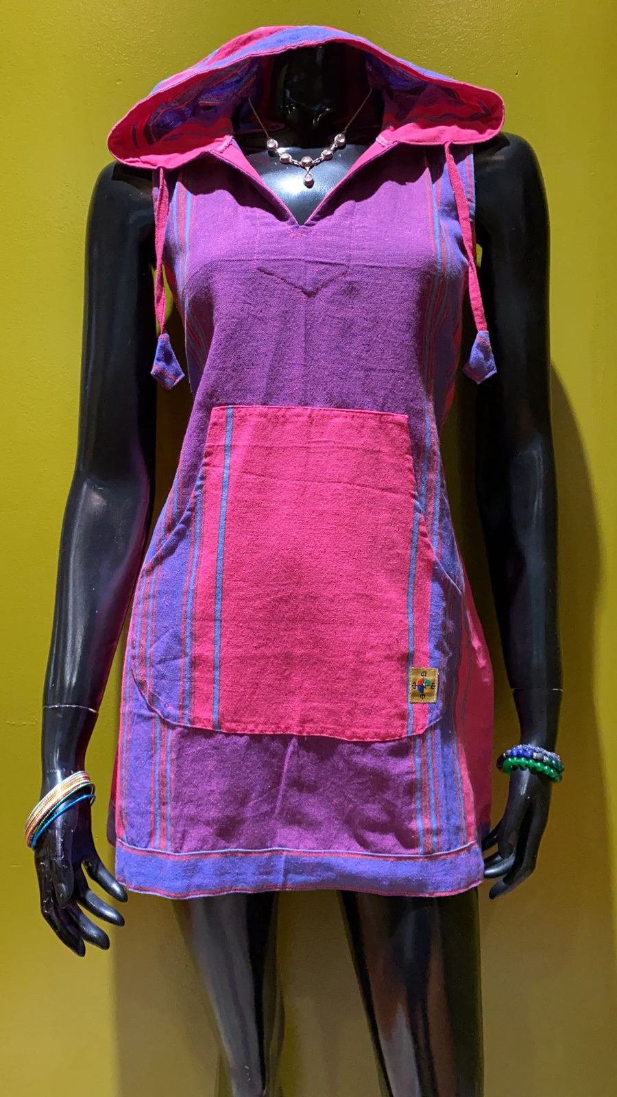 purple hoodie drawstring dress
