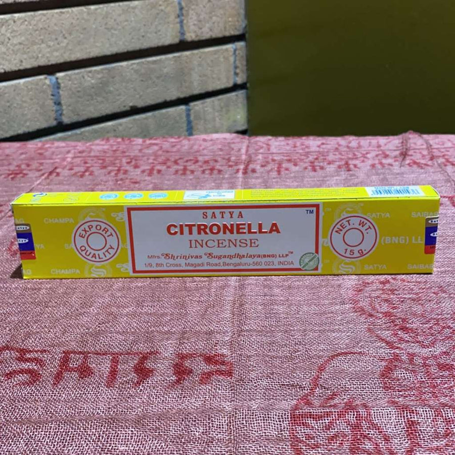 Satya Citronella Stick Incense - 15 Gram Pack