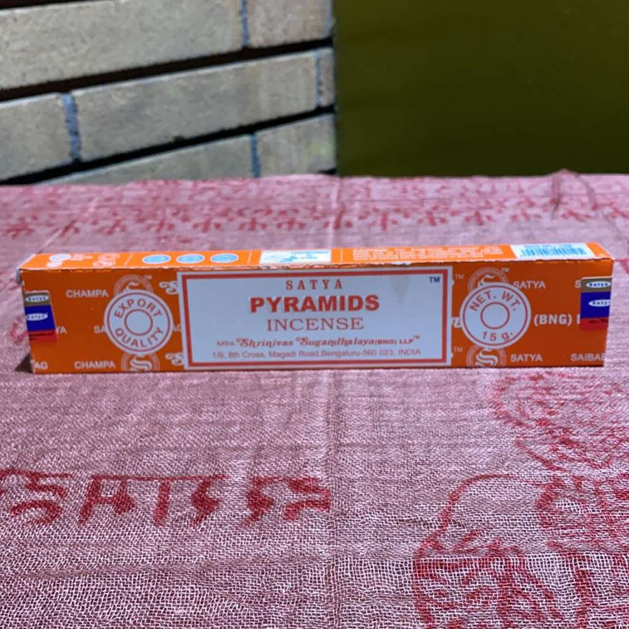 Satya Pyramids Stick Incense - 15 Gram Pack