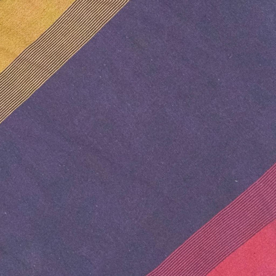 Cotton Bhutani Trim & Cuff Pants - Tri-Color