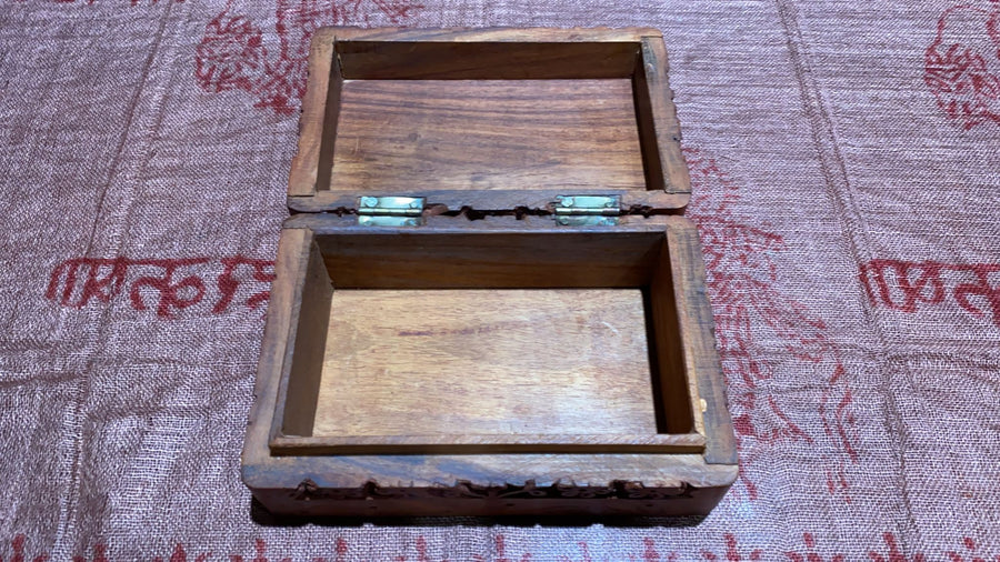 buy small wooden box with hinged lid near me