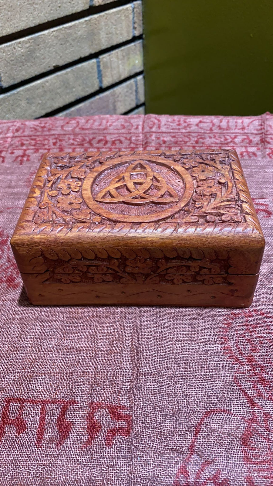 small wooden chest