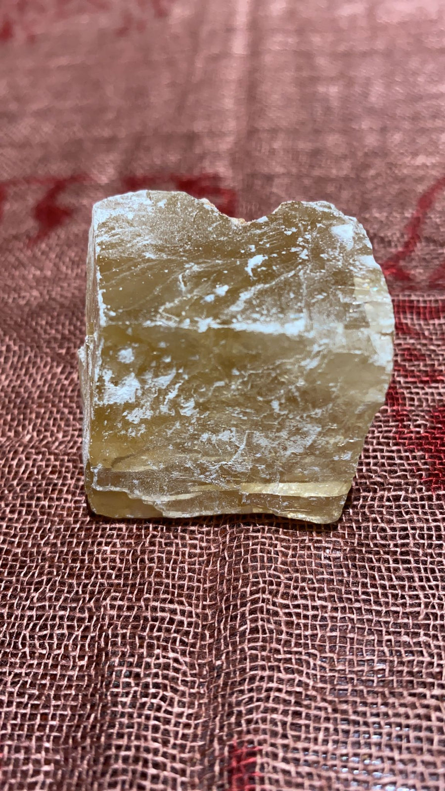 raw yellow calcite
