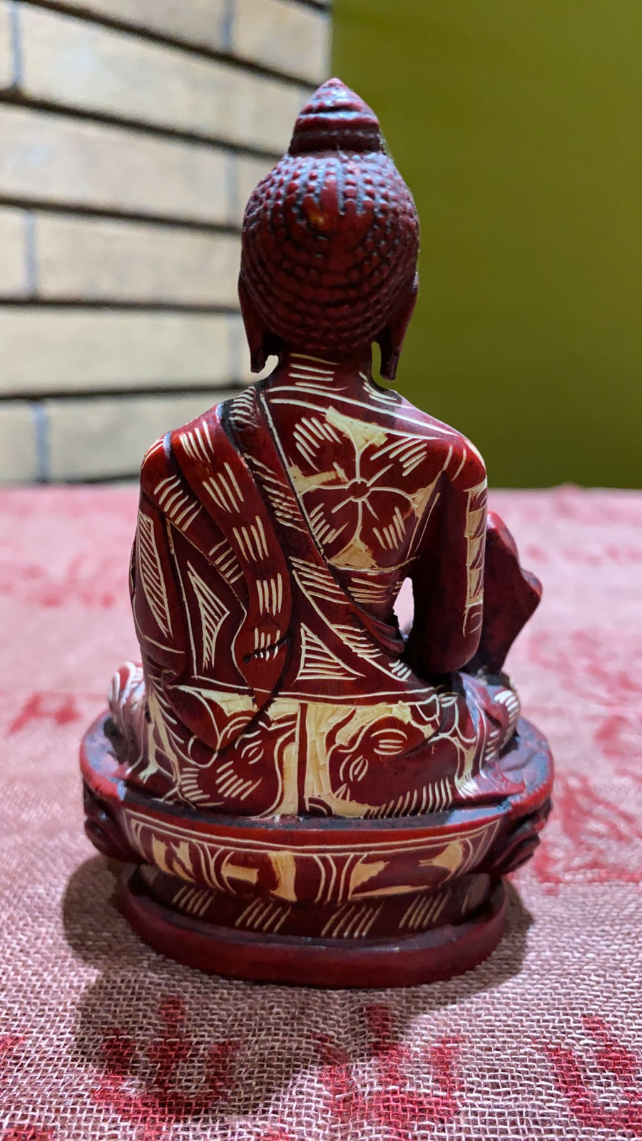 Akshobya (Blue Dhyani Buddha) Etched Resin Statue